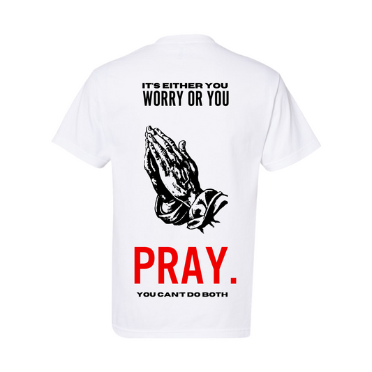 Pray Tee in White