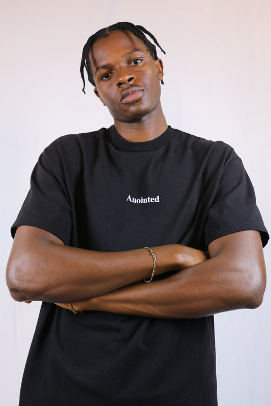 Anointed Tee Blue and Black