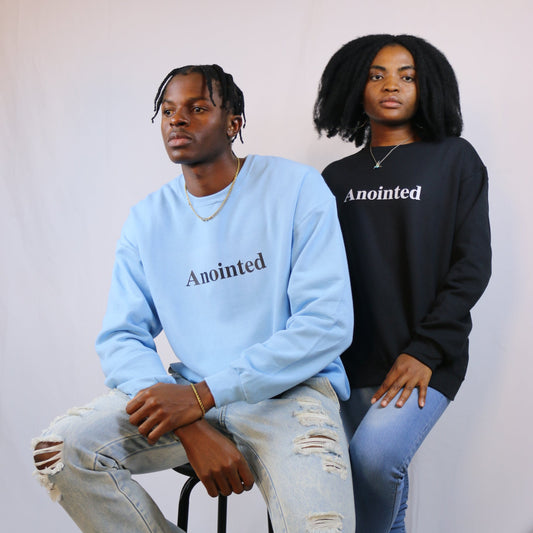 Anointed Sweatshirt Blue and Black